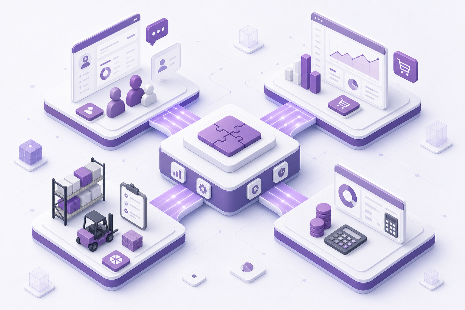 Vue d'ensemble des modules ERP :name